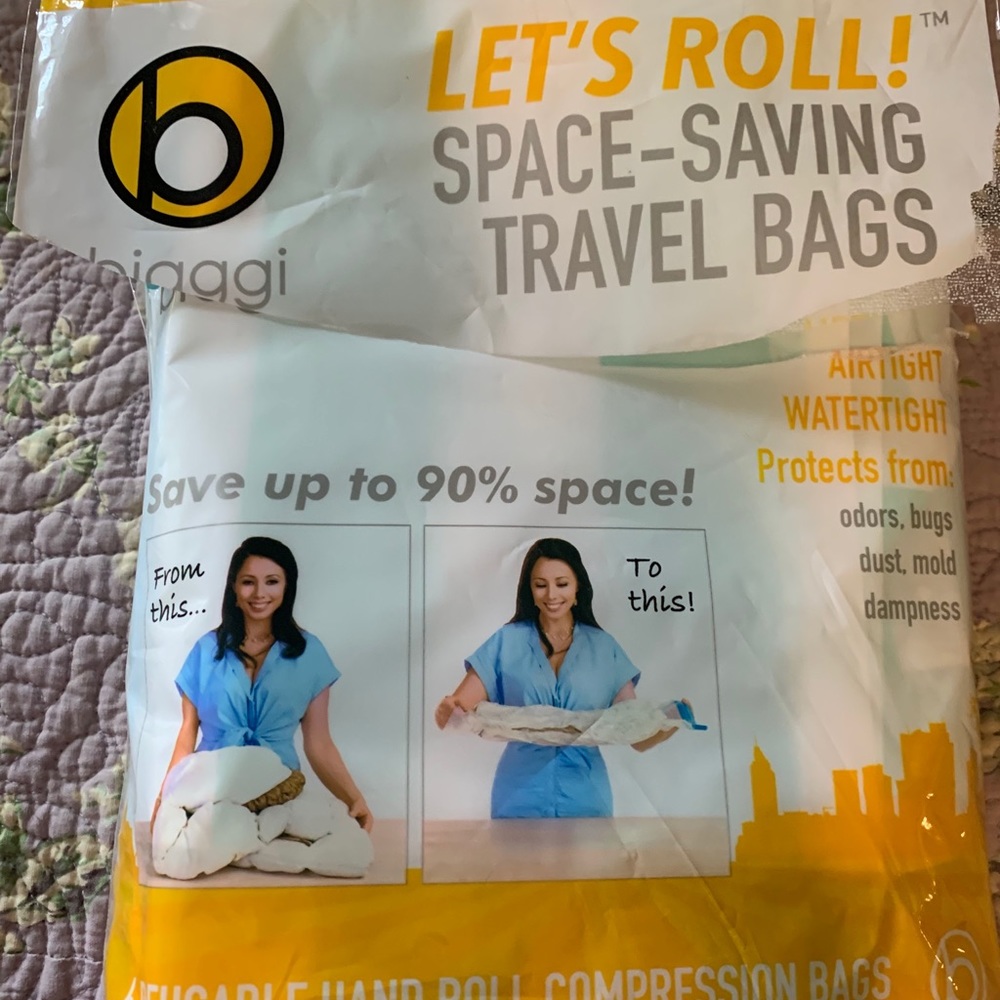 Let’s Roll packing bags